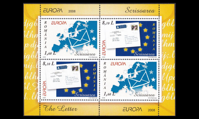 Romania 6294-5BL425_I ** Europa kirje (2008)