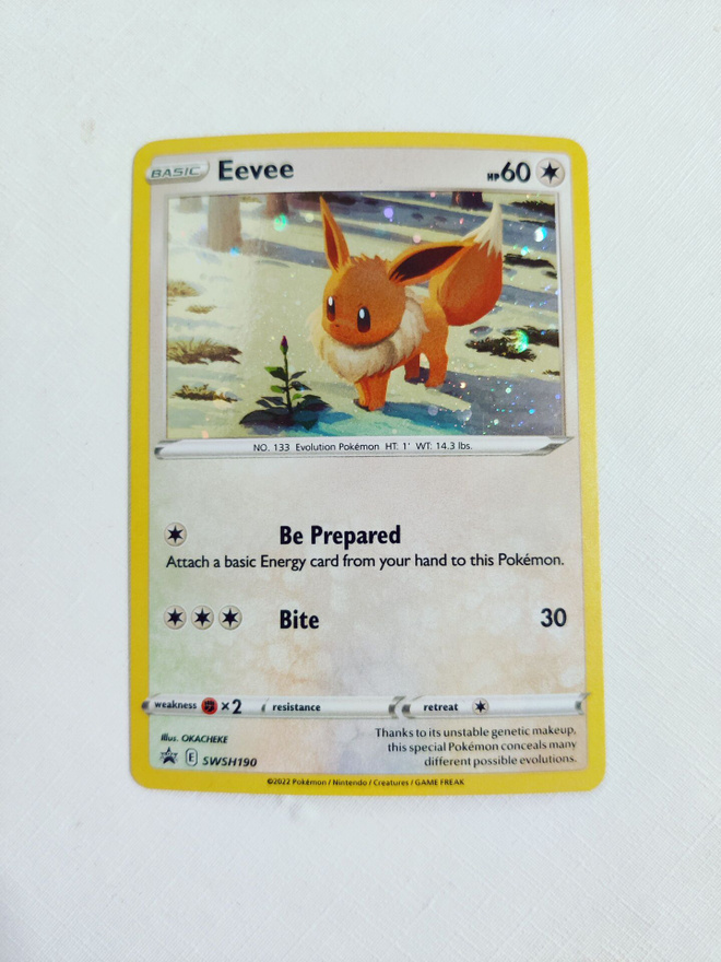 Eevee SWSH190 Holo Black Star Promo Sword & Shield