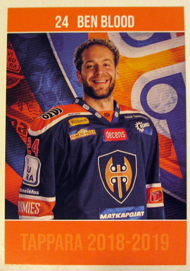 Ben Blood Tappara team issue