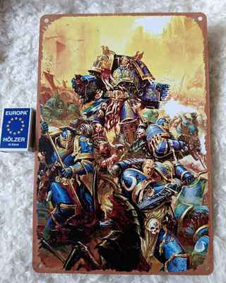 WARHAMMER 40k Ultramarines ensemble!- metallitaulu (UUSI)