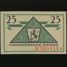 Saksa Notgeld 25 Pfennig, Düsseldorf 15.10.1919 - pikkukuva 2