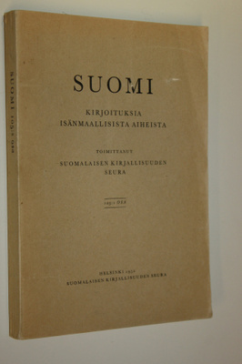 Suomi 105:s osa : kirjoituksia isänmaallisista aineista