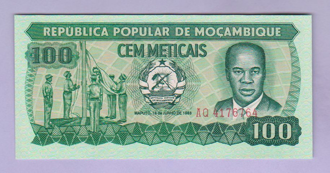 Mosambik Mozambique 100 Meticais v.1983 UNC P-130a