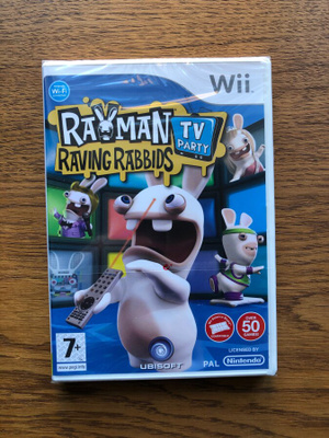 Wii: Rayman Raving Rabbids TV Party (uusi, avaamaton)