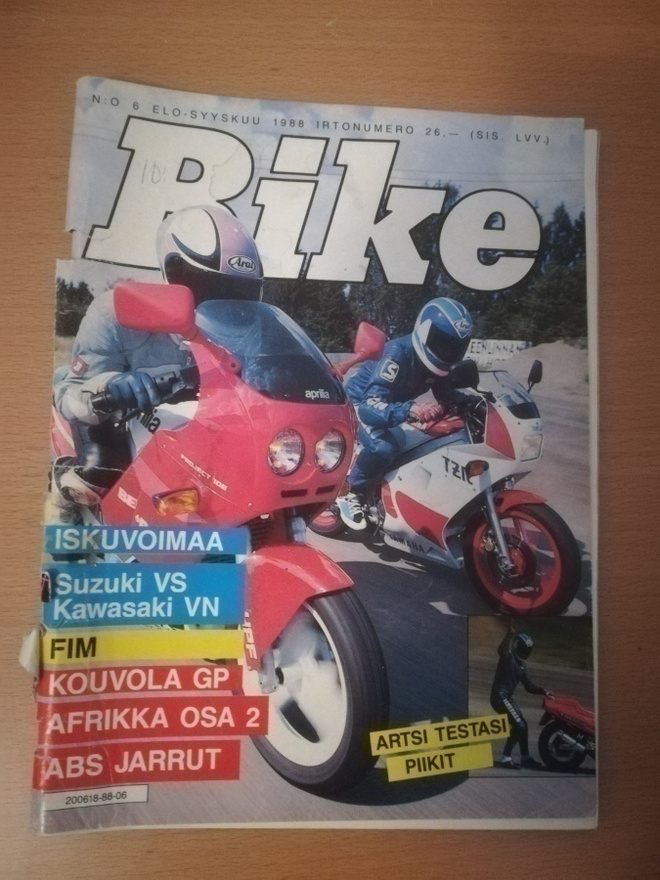 Bike 6/1988 Artsi testaa piikit