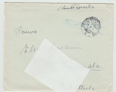 Kenttäposti : Kenttäpostikontori No 6  28.III.41