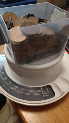 Ruotsi 1.2.5 öre n.1.8 kg.