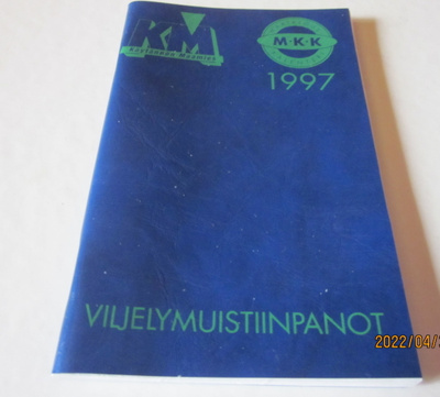 Maatalouskalenteri v.1997