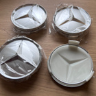 Mercedes-Benz vanteiden uudet mattahopeat keskikupit (75mm) - pikkukuva 2