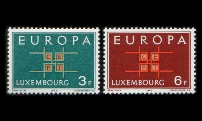 Luxemburg 680-1 ** Europa (1963)