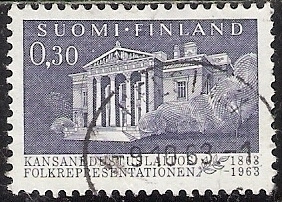 1963 Kansanedustuslaitos 100 vuotta leimattu LaPe 576