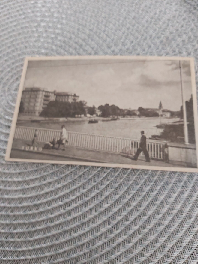 Turku Näkymä Aurajoelta kortti