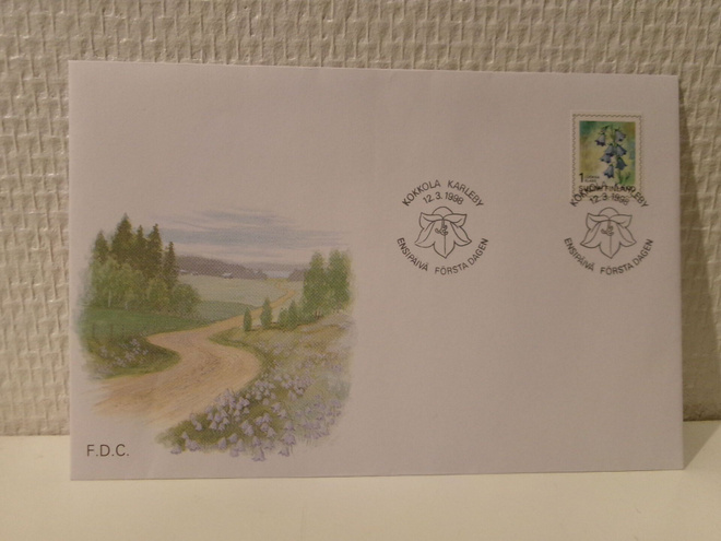 FDC- ensipäiväkuori - Maakuntakukat - Kissankello - 1998