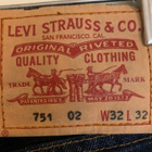 LEVIS 751  FARKUT KOKO 32/32 - pikkukuva 3