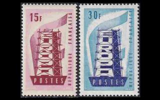 Ranska 1104-5 ** Europa (1956)