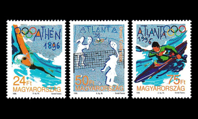Unkari 4376-8 ** Kesäolympialaiset Atlanta (1996)