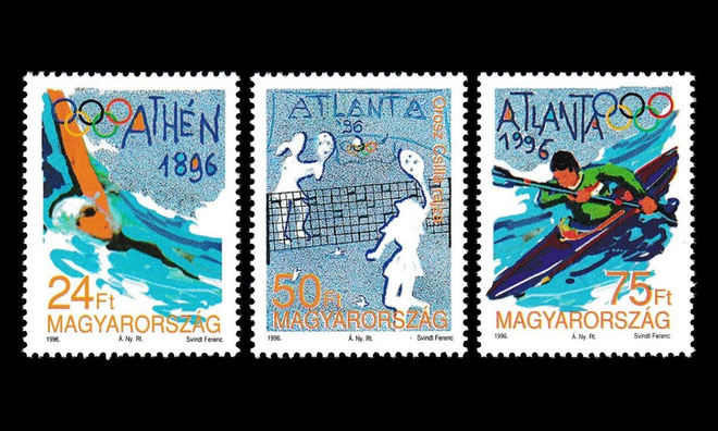 Unkari 4376-8 ** Kesäolympialaiset Atlanta (1996)