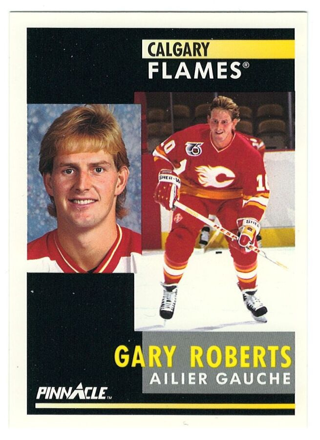 91-92 Pinnacle French #37 Gary Roberts