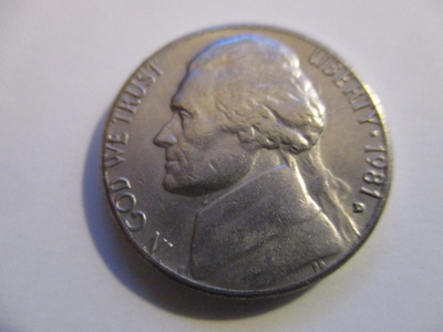 USA FIVE CENTS 1981 (KO-125)