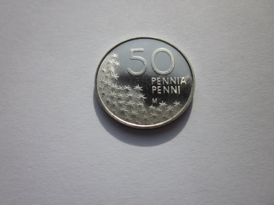 50 penniä, UNC, v. 1991