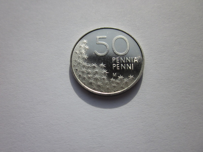 50 penniä, UNC, v. 1991