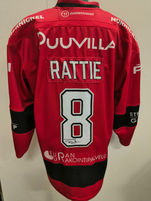 Ty Rattie #8 Porin Ässät game worn