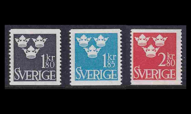 Ruotsi 570-2 ** Kolme kruunua (1967)