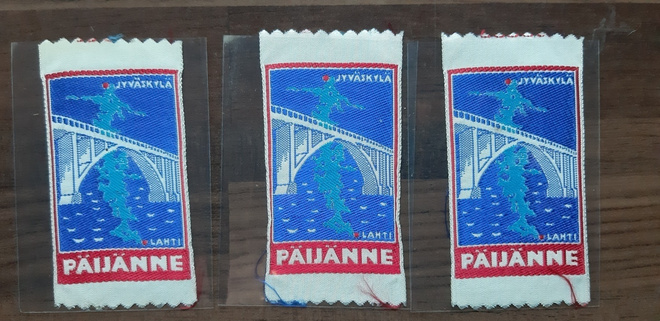 Päijänne Jyväskylä vintage kangasmerkki