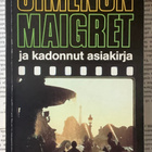 Georges Simenon - Maigret ja kadonnut asiakirja (nid.) - pikkukuva 1
