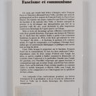 Ernst Nolte ym. : Fascisme et communisme - pikkukuva 2