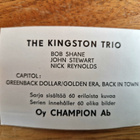 Champion Pop purkkakuva. The Kingston Trio - pikkukuva 2