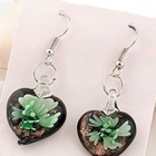 + 420 .. Murano Käsityönä Lampwork Taidelasi .. Korvakorut - pikkukuva 3