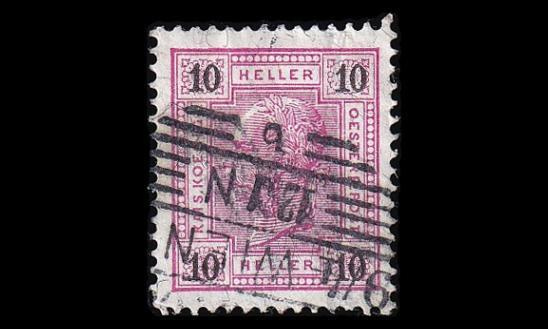Itävalta 74A * Franz Joseph 10 H (13:13½) (1899)