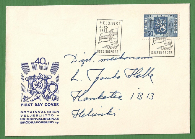 FDC-Itsenäisyyden 40v.juhla 6.12.1957 (103)