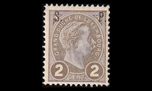 Luxemburg 58 * Virkamerkki 2 C (1895)