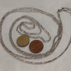 1900- Hopea Taskukello, perät, LW 800,Taskukellon ketju -vit - pikkukuva 5