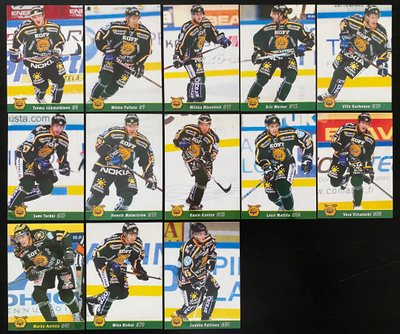 Ilves Team Issue kortteja (13 erilaista)
