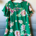 DRESS IN smaragdin vihreä kukka tunika 44(40) - pikkukuva 3