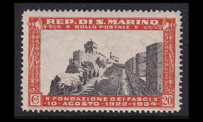 San Marino 210 ** Fasisti-puolue 12v 20C (1935)