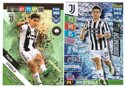 2 x PAULO DYBALA Juventus, Jalkapallo Kortteja