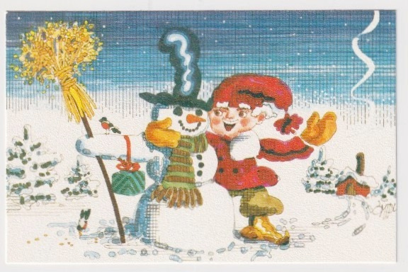 Omppu Omenamäki: Lumiukko ja tonttu