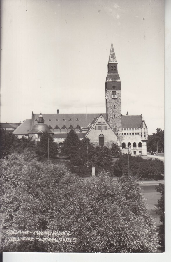 Helsinki kansallismuseo kortti. käyttämättömänä.