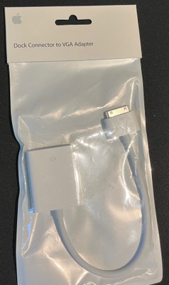 Apple Dock Connector to VGA Adapter/HDMI