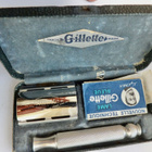 VANHA Partahöylä GIllette Alkup Kotelo + Teriä 1940-l - pikkukuva 5