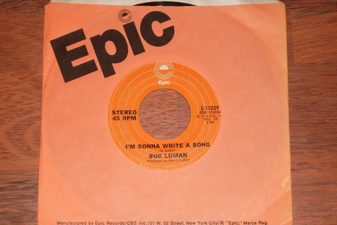 7" BOB LUMAN - I'm Gonna Write A Song - single 1973 EX-
