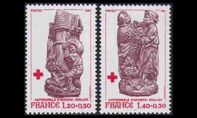 Ranska 2231-2C ** Punainen Risti (12 1/2 : 13) (1980)