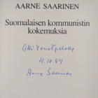 Aarne Saarinen : Suomalaisen kommunistin kokemuksia (teki... - pikkukuva 3