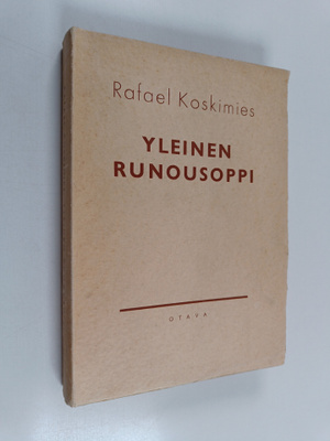 Rafael Koskimies : Yleinen runousoppi