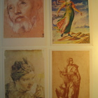 Italian drawing Hermitage Leningrad - postikortti sarja - pikkukuva 2
