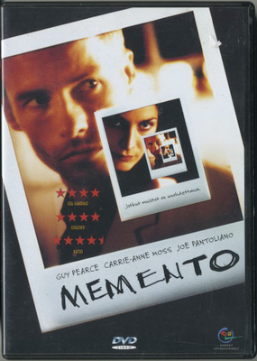 MEMENTO – Suomalainen DVD 2000, Christopher Nolan, ei priima